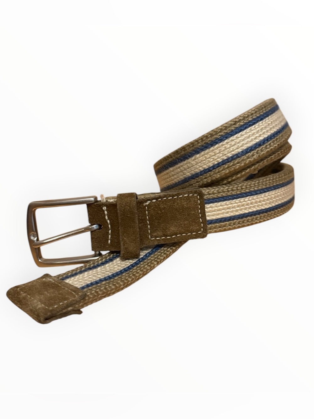 Banana republic canvas and suede belt men’s EUC
